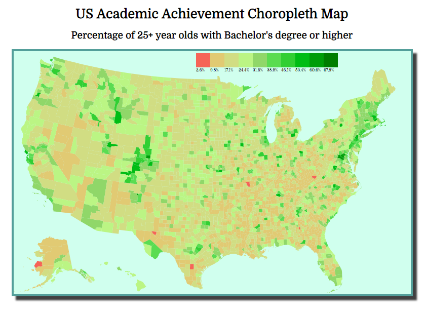 chloropleth map